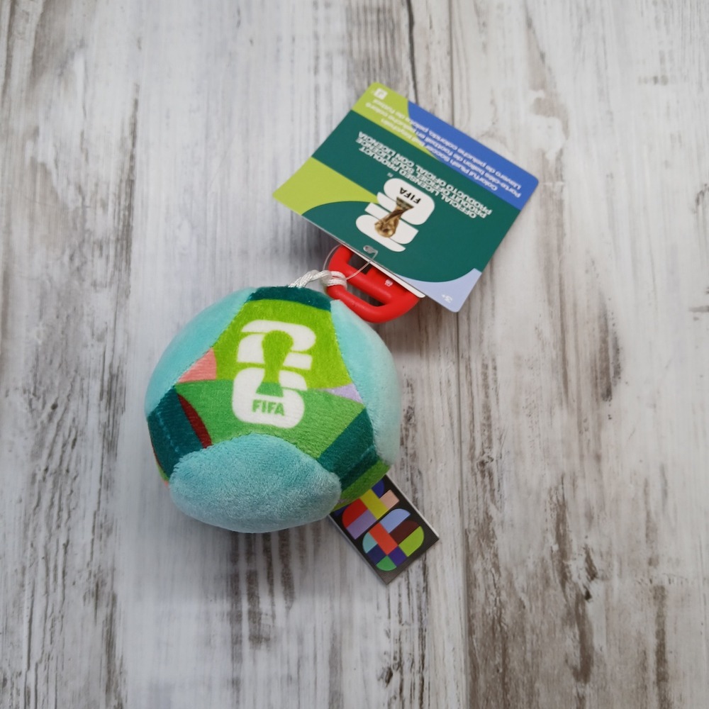 Jazwares FIFA World Cup 2026 Plush Soccer Ball Keychain Multi Color We Are 26